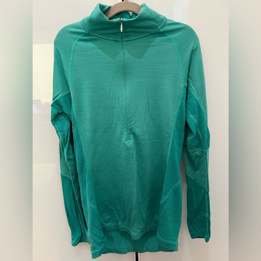 smartwool long sleeve half zip size M